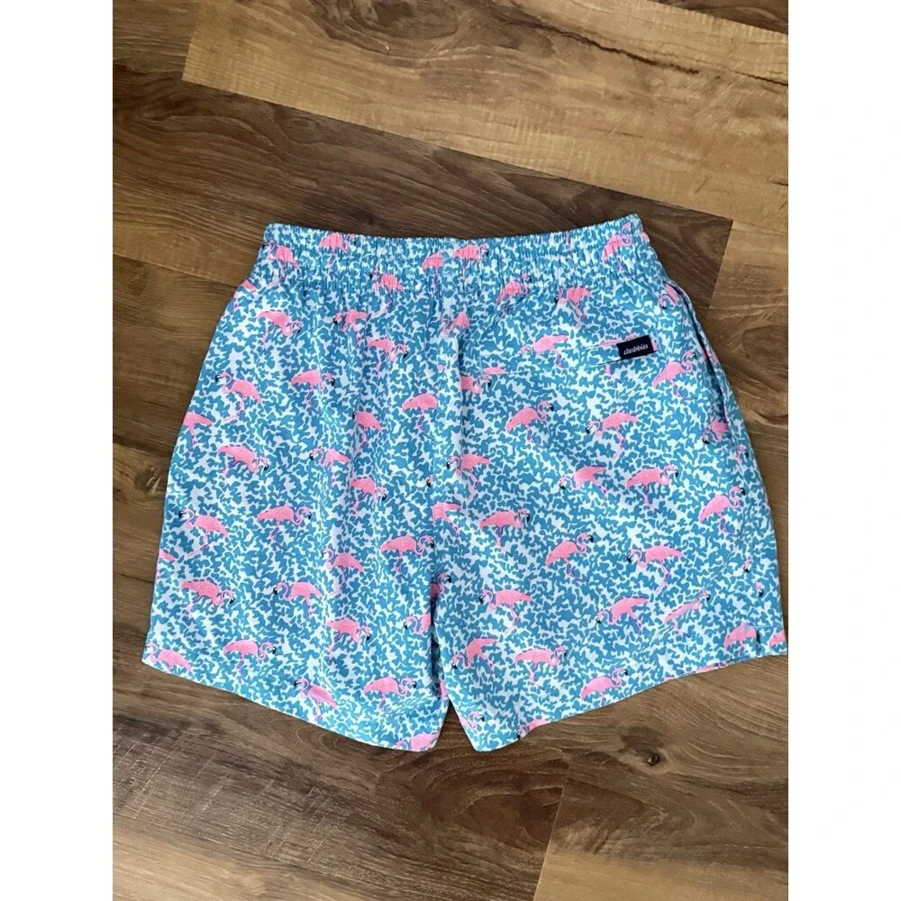 Men’s Chubbies The Domingos Are For Flamingos 5.5”‎ Classic Swim Trunk Small